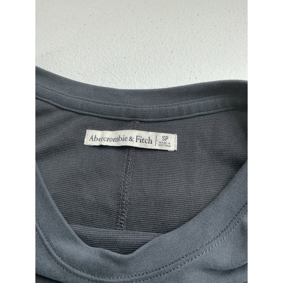 Abercrombie & Fitch Black T-Shirt Dress Womens SP Short Sleeve Casual Pocket - Picture 3 of 4